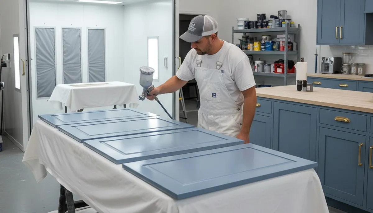 Cabinet painting service in Knoxville, TN for durable kitchen and bathroom finishes