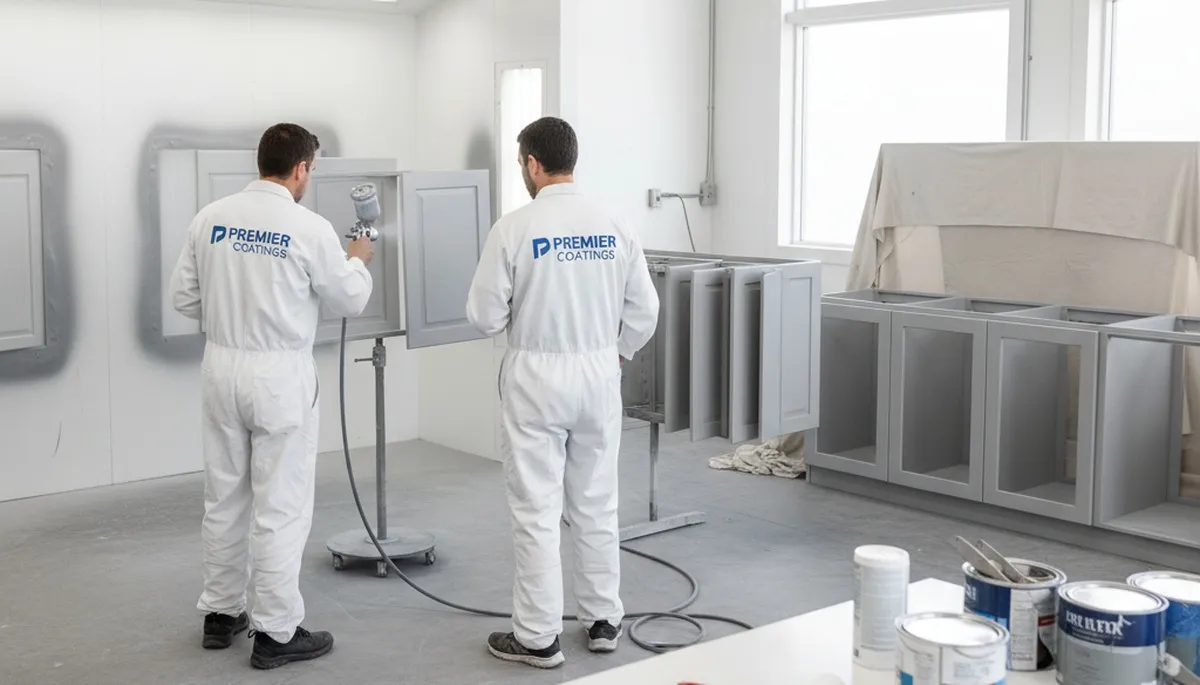 Cabinet painting service in Knoxville, TN for durable kitchen and bathroom finishes