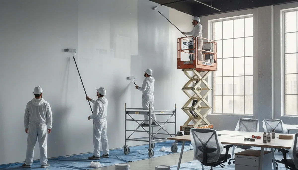 Commercial painting contractors applying durable coatings in Knoxville, TN