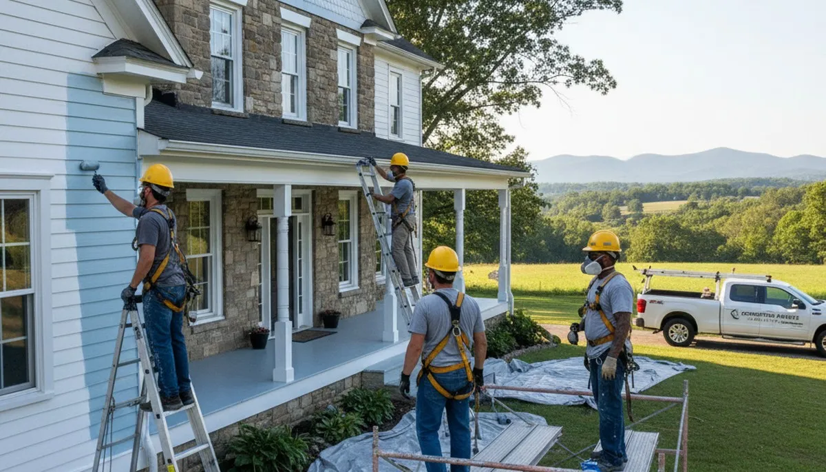 Painting contractors team in Knoxville, TN providing professional interior and exterior painting services
